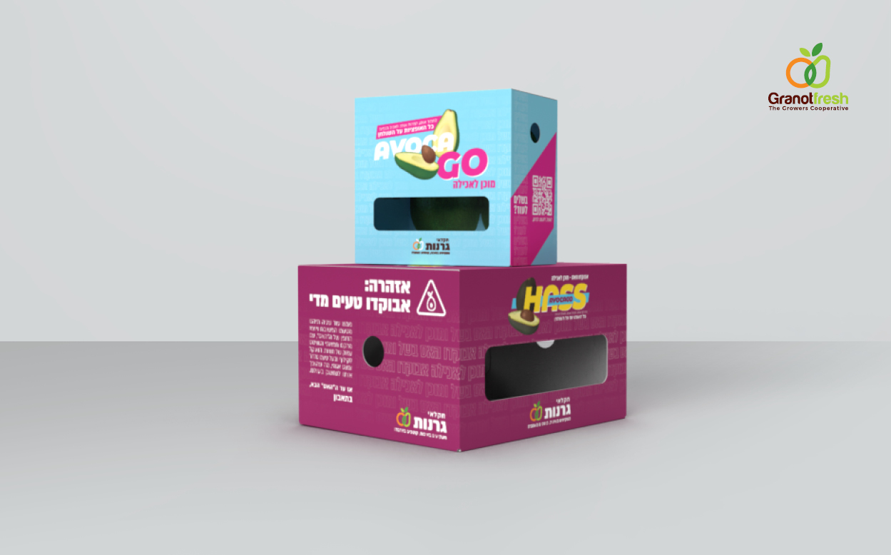 Agvertising Box design Package design box branding package branding fresh produce package design ahoy creative advertising agency ripe avocado granot fresh produce box